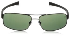 Rectangular Sunglasses,Green/Black