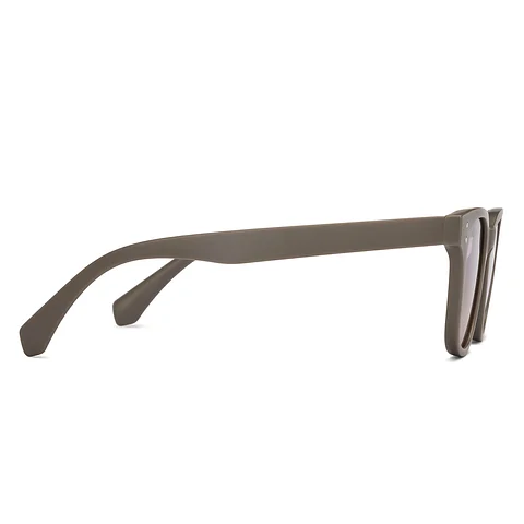 Brown Dual Tone Full Rim Rectangle Square Polarized Sunglasses - Image 4