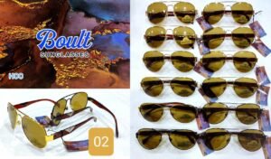 Metal aviater and squre sunglass