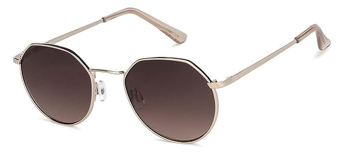 EYEWEAR | Full Rim Hexagonal Branded Latest and Stylish Sunglasses | 100% UV Protected | Men & Women | Small