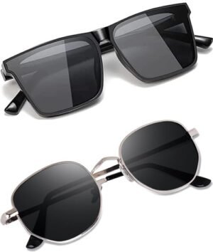 Sheomy MC Stan Candy Stylish Reflector Branded Unisex Sunglasses (Mc Stan Candy White Black, Mc Stan Candy Black Black, White, Medium)