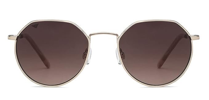EYEWEAR | Full Rim Hexagonal Branded Latest and Stylish Sunglasses | 100% UV Protected | Men & Women | Small - Image 2