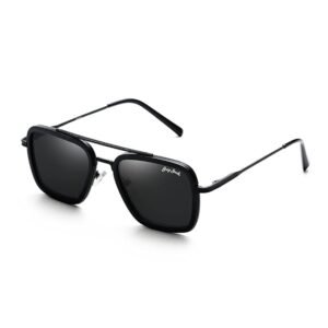 grey jack Iron Man Sunglasses Retro Classic Polarized Metal Frame Sunglasses for Men Women