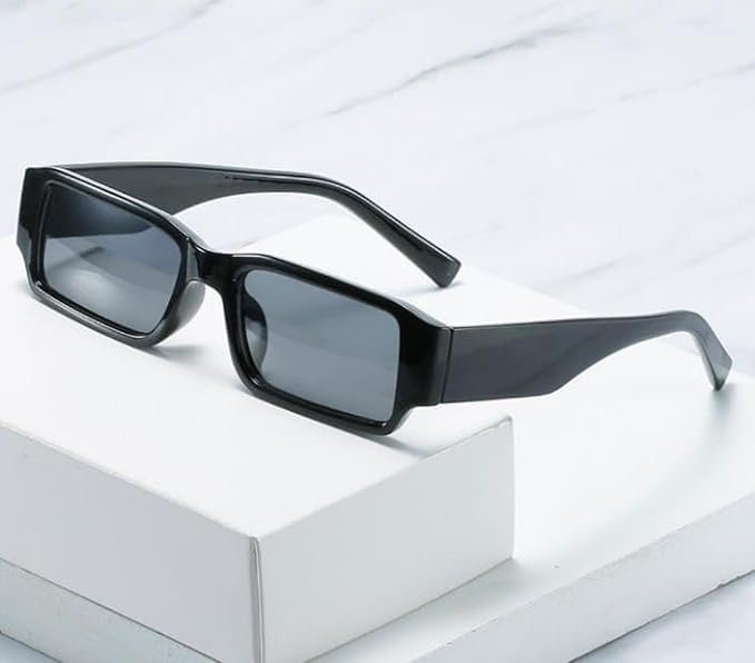 FLASH Rectangle Sunglasses for Women Retro Driving Glasses 90s Vintage Fashion Narrow Square Frame UV400 Protection Glasse - Image 6