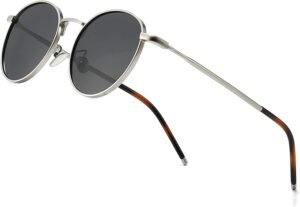 CHASE EYEWEAR Unisex Adult Round Polarization Sunglasses