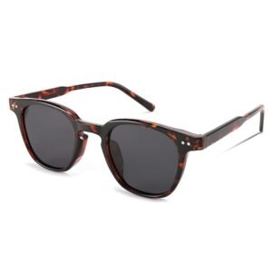 Karsaer Retro Round Polarized Sunglasses Women Men Trending Shades Fashion Circle Sun Glasses