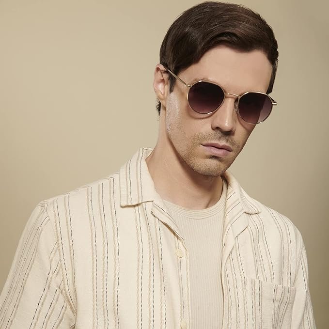 EYEWEAR | Full Rim Hexagonal Branded Latest and Stylish Sunglasses | 100% UV Protected | Men & Women | Small - Image 5