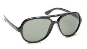 Black Aviator Sunglasses for Men