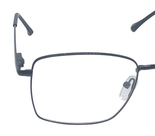 Metal frame with spring. free blue filter lens ,UV protection, anti glare,lightweight frame, ergonomic design, sleek silver finish, unisex design - Image 2