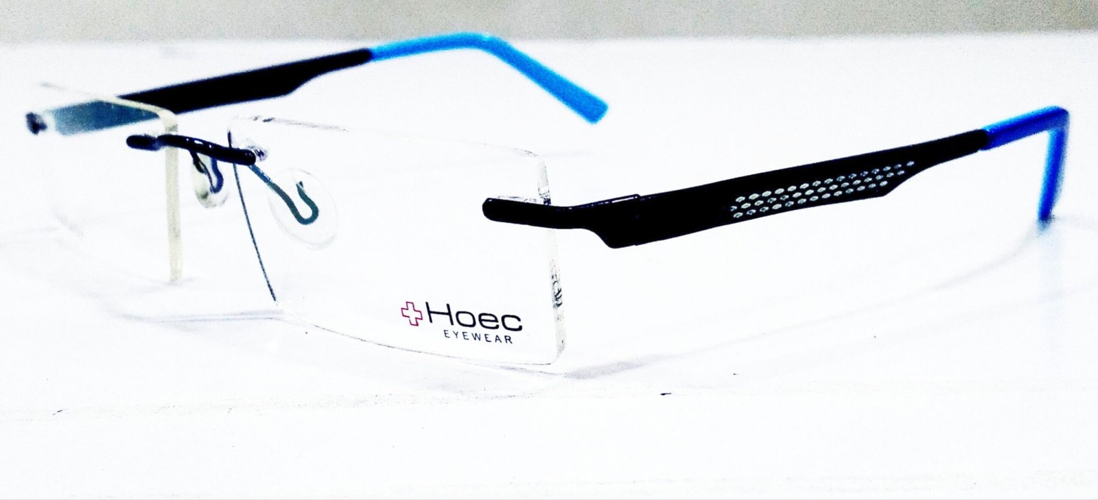 Discount Optical Plus rimless metal blue - Image 2