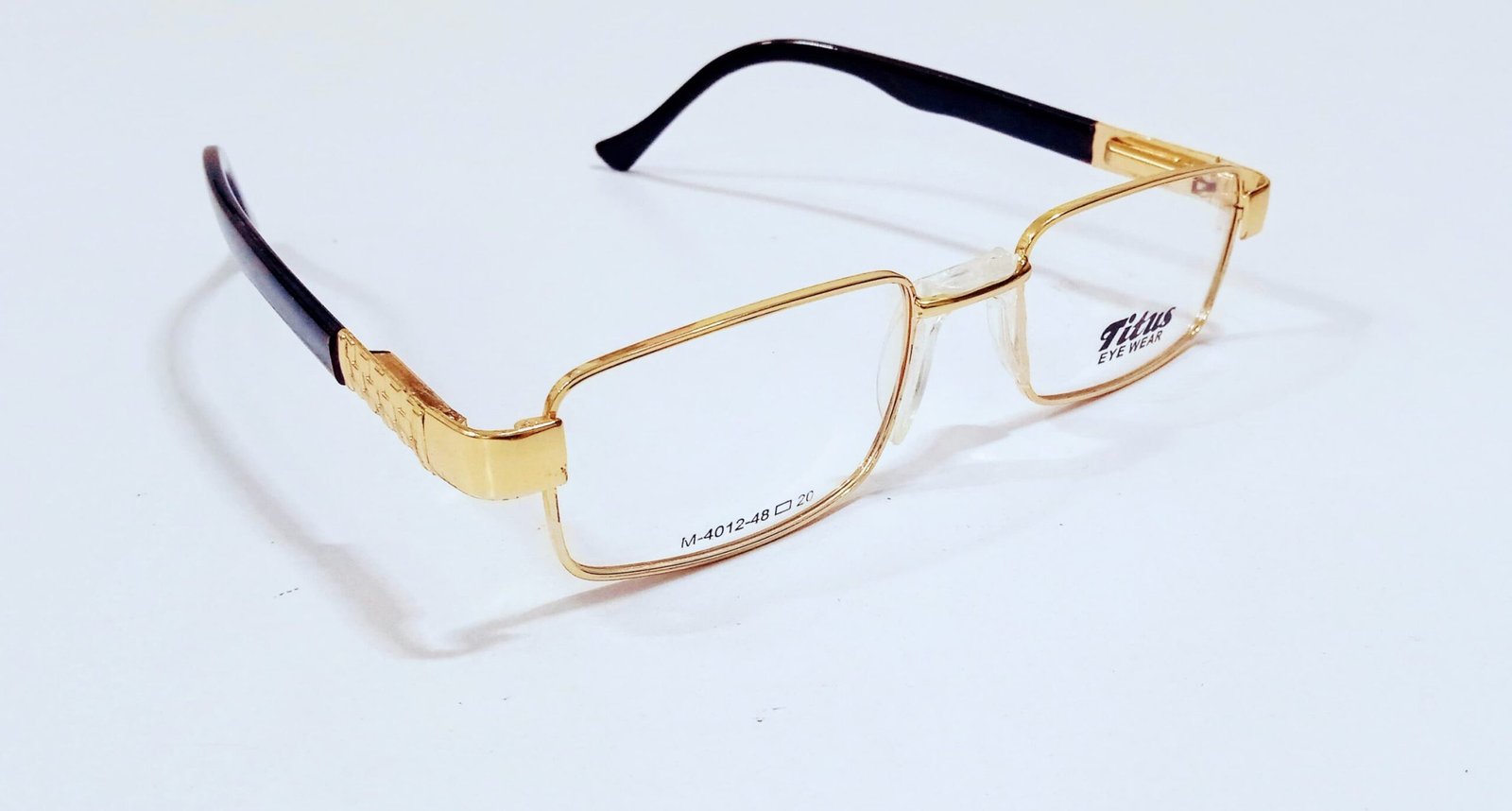 discount Optical Plus Titus golden rim rectangular eye wear - Image 5