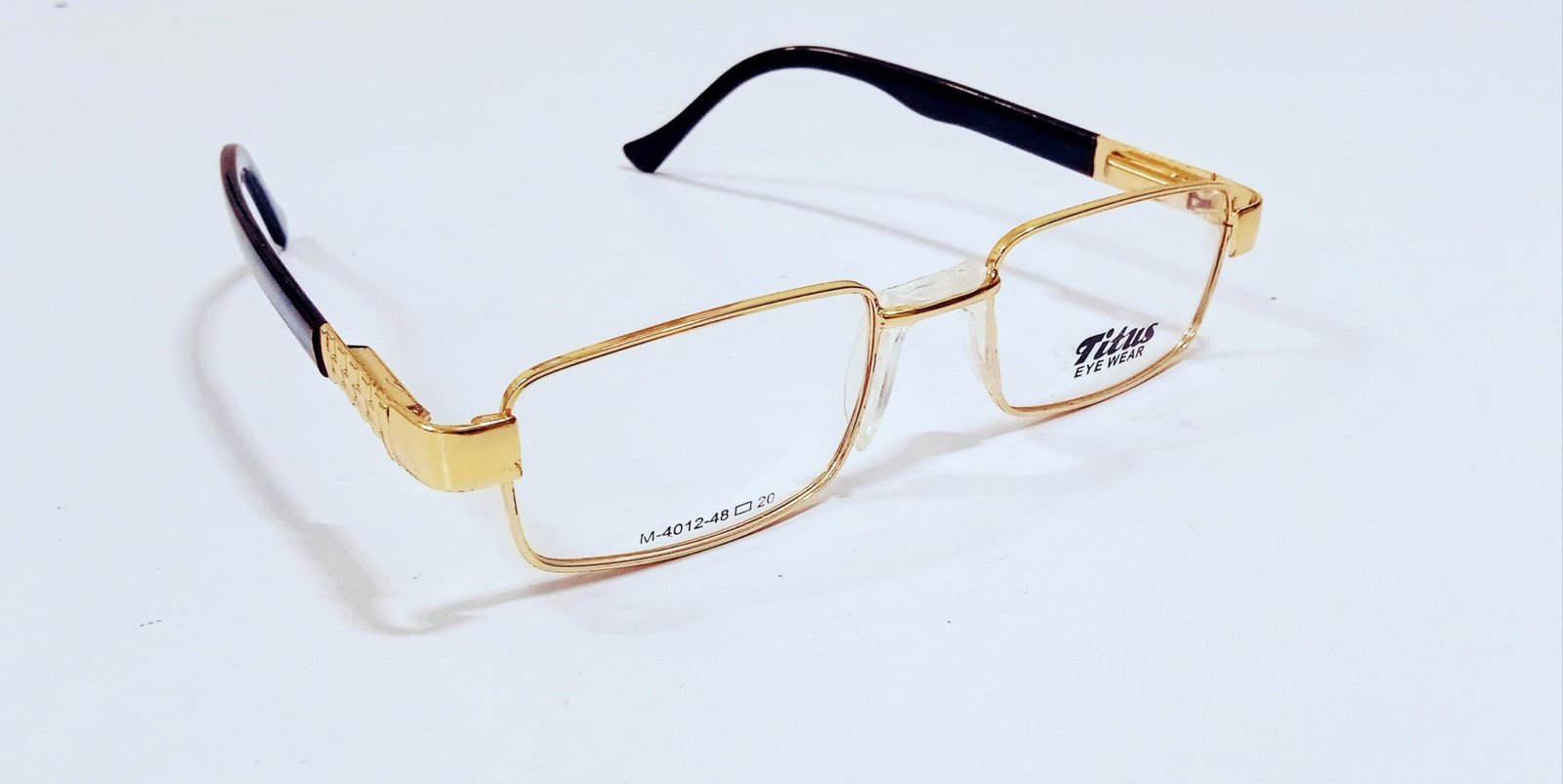discount Optical Plus Titus golden rim rectangular eye wear - Image 3