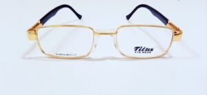 discount Optical Plus Titus golden rim rectangular eye wear