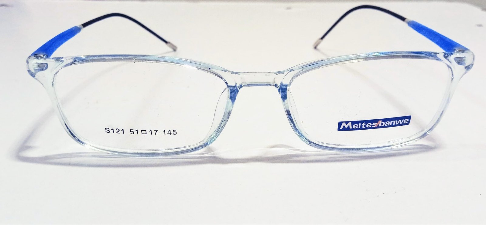 discount Optical Plus Meites banwe blue full rim rectangular eye glasses