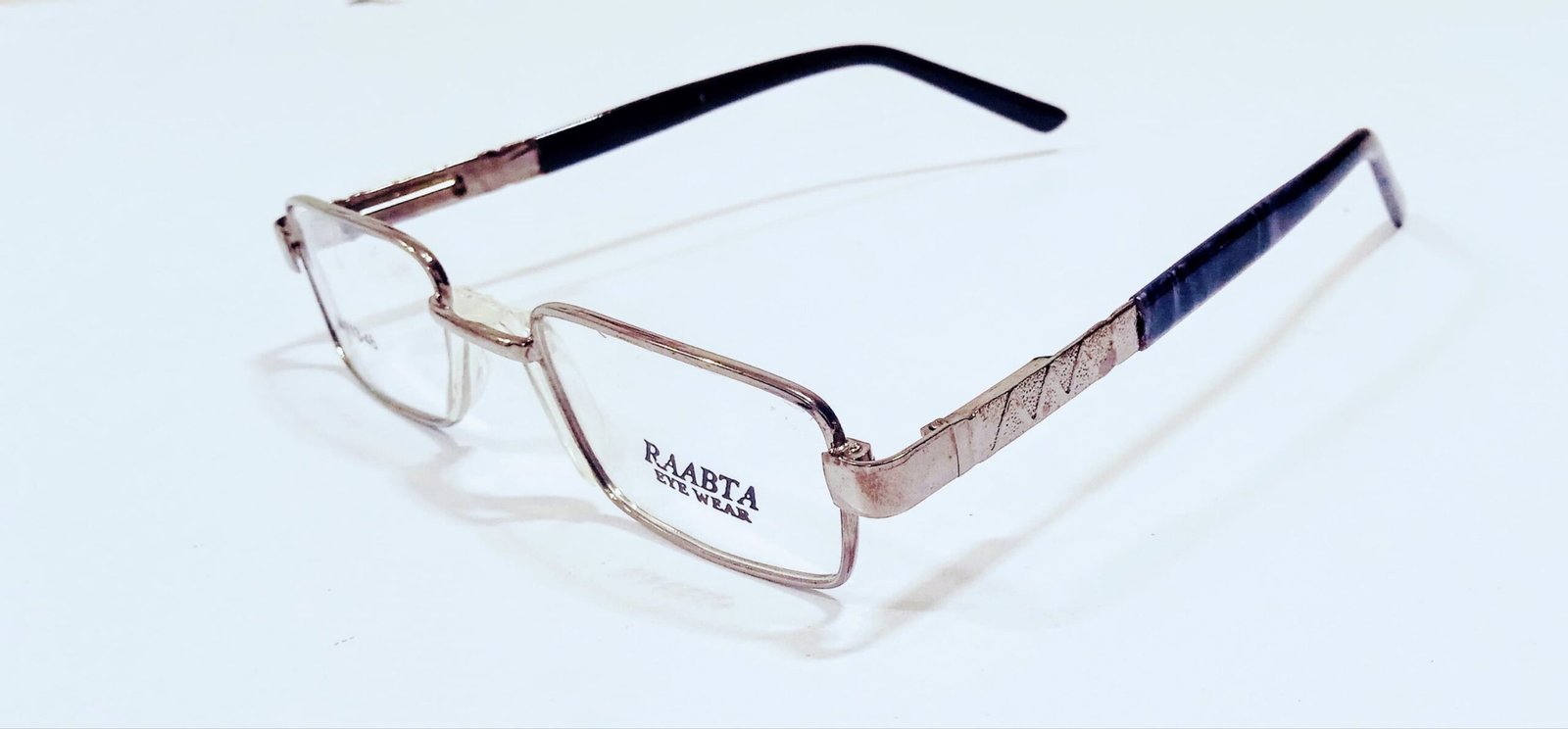 discount Optical Plus Raabta eye wear silver black full rim rectangular eye glasses - Image 6
