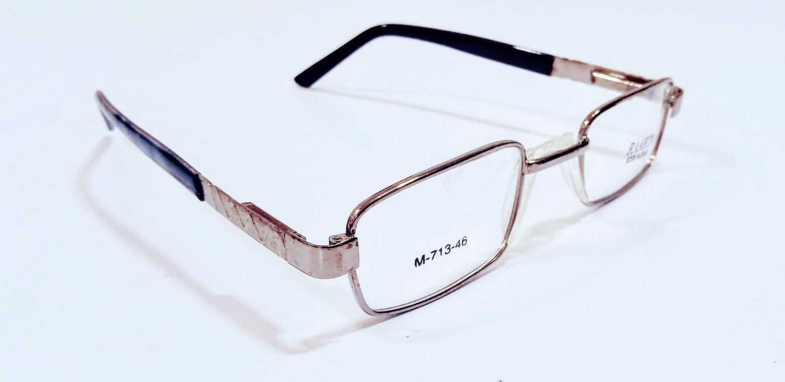 discount Optical Plus Raabta eye wear silver black full rim rectangular eye glasses - Image 5