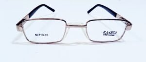 discount Optical Plus Raabta eye wear silver black full rim rectangular eye glasses