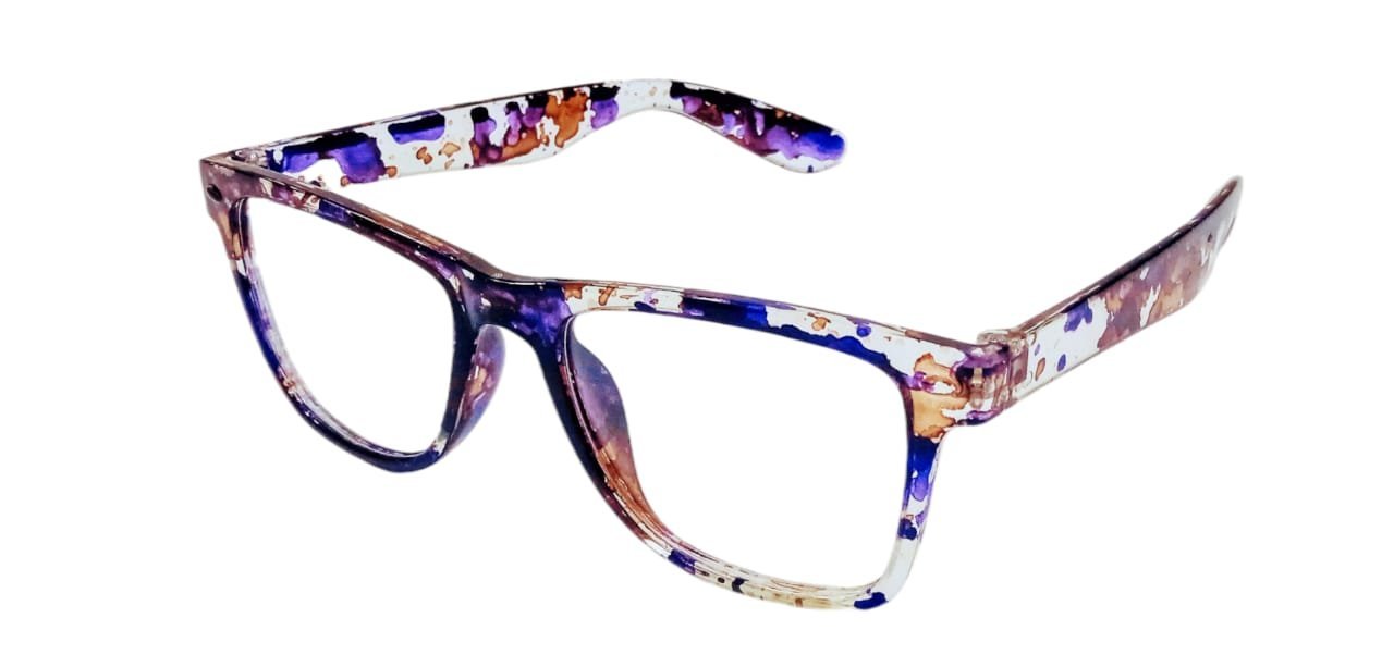 discount Optical Plus eye wear purple & brown fullrim round frame - Image 5