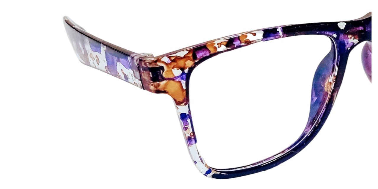 discount Optical Plus eye wear purple & brown fullrim round frame - Image 4