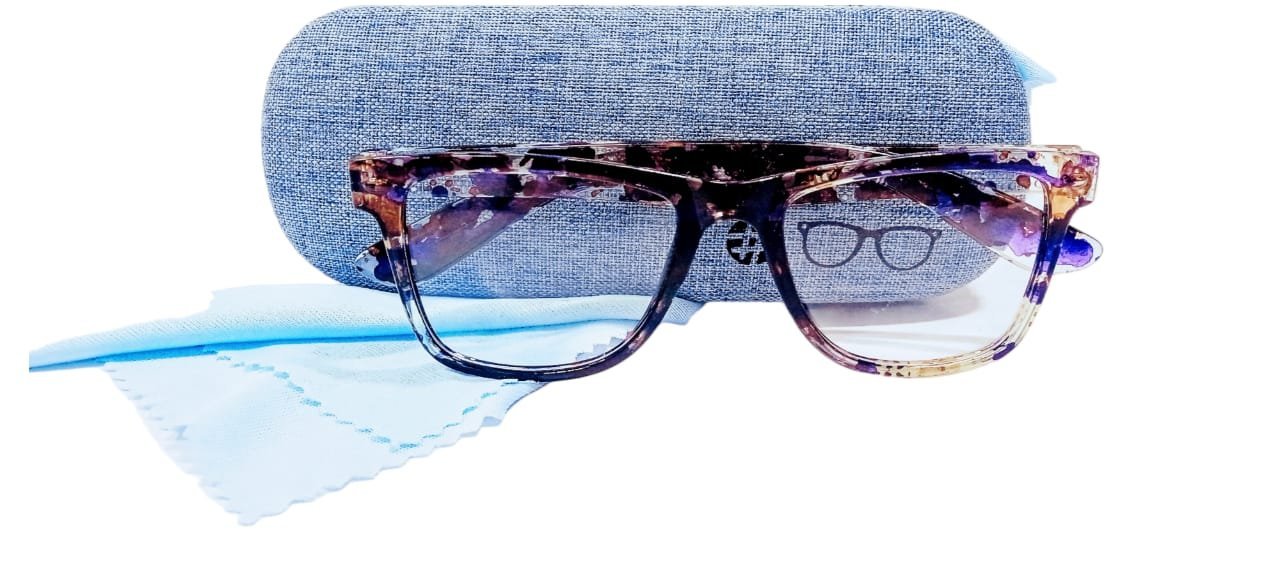 discount Optical Plus eye wear purple & brown fullrim round frame - Image 2
