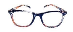 Discount Optical Plus eye wear black & red fullrim round frame