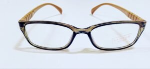Discount Optical Plus eye wear brown fullrim rectangular frame