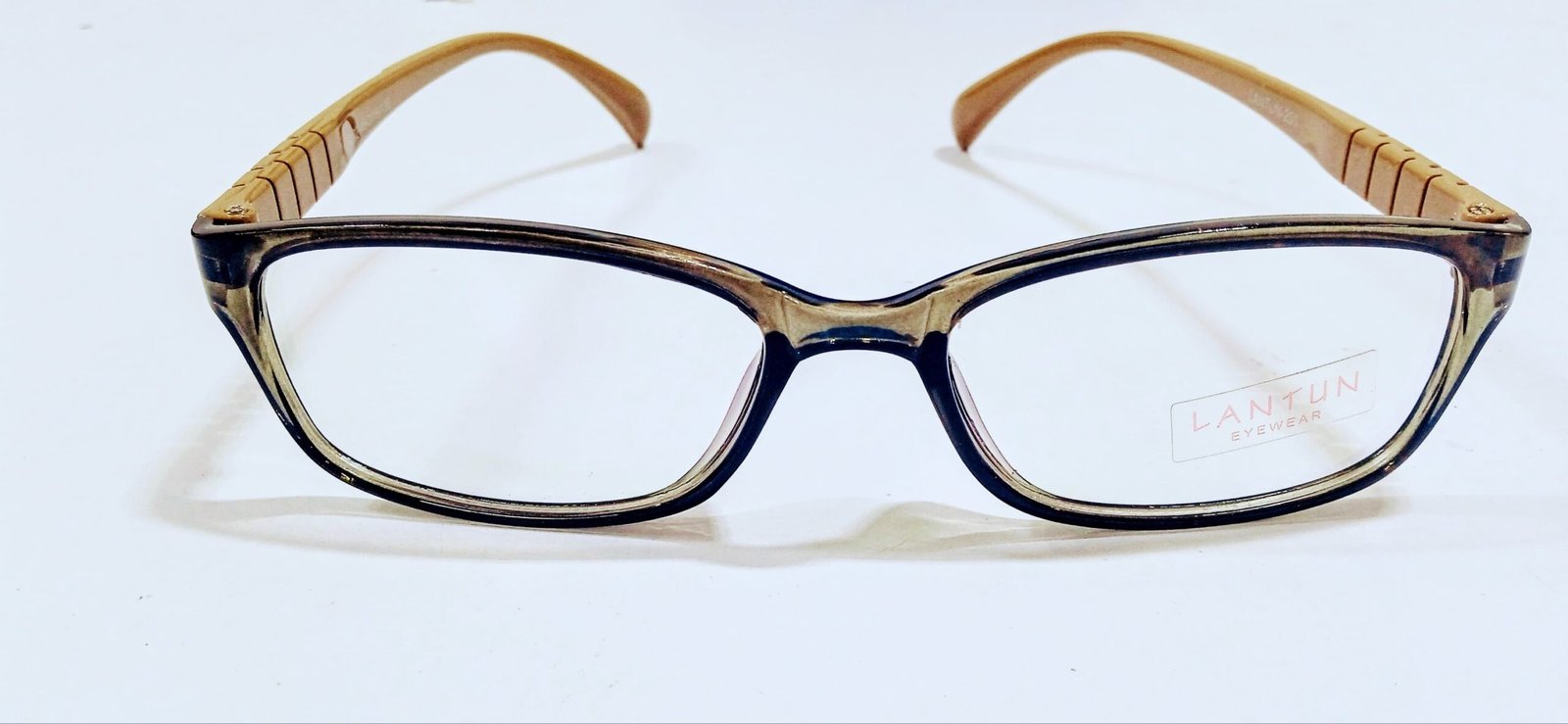 Discount Optical Plus eye wear brown fullrim rectangular frame