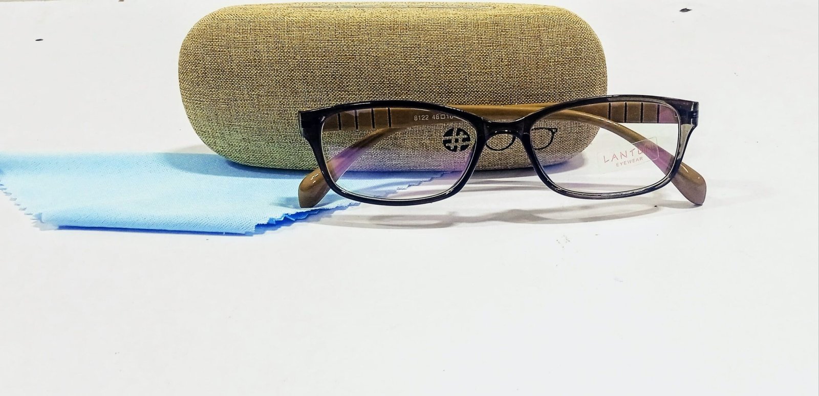 Discount Optical Plus eye wear brown fullrim rectangular frame - Image 4