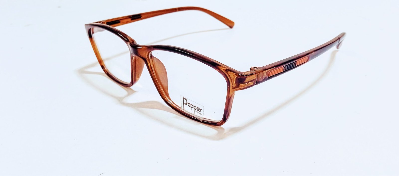Discount Optical Plus eye wear brown fullrim rectangular frame - Image 4