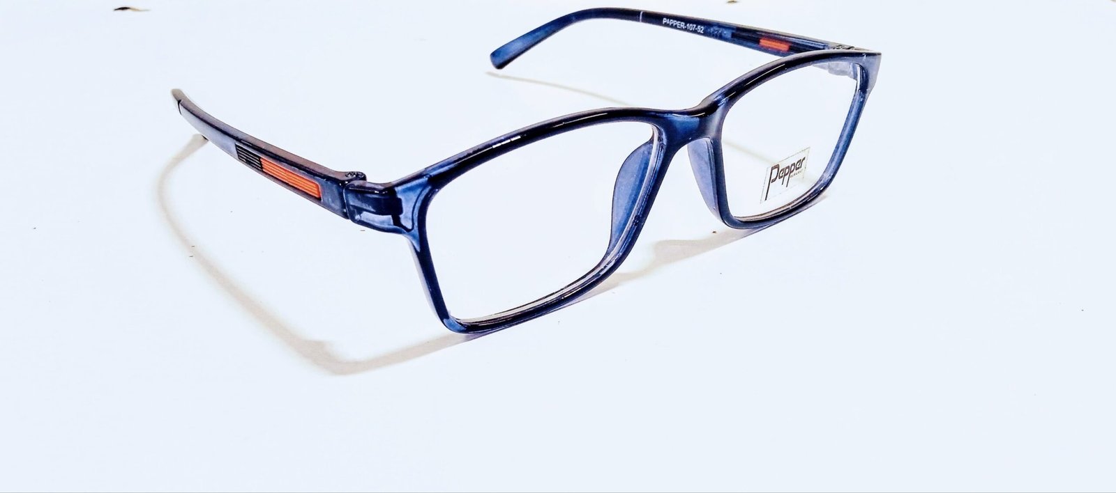 Discount Optical Plus eye wear navy blues fullrim rectangular frame - Image 4