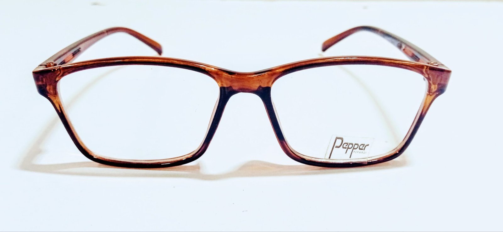 Discount Optical Plus eye wear brown fullrim rectangular frame