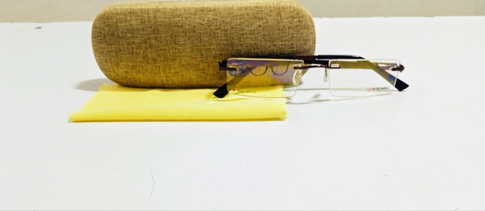 Discount Optical Plus rimless metal Brown eyes glasses - Image 5