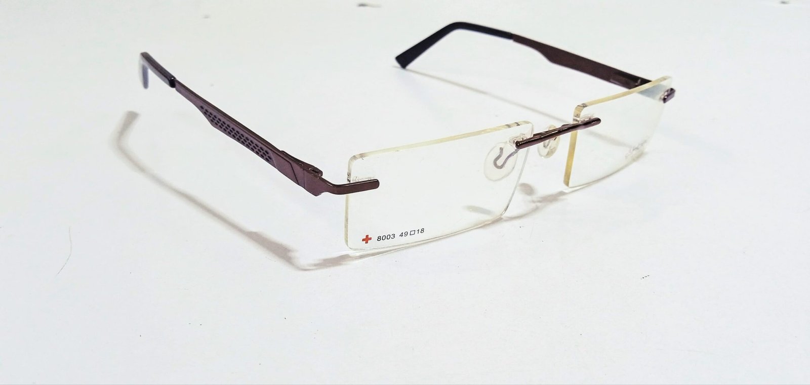Discount Optical Plus rimless metal Brown eyes glasses - Image 2