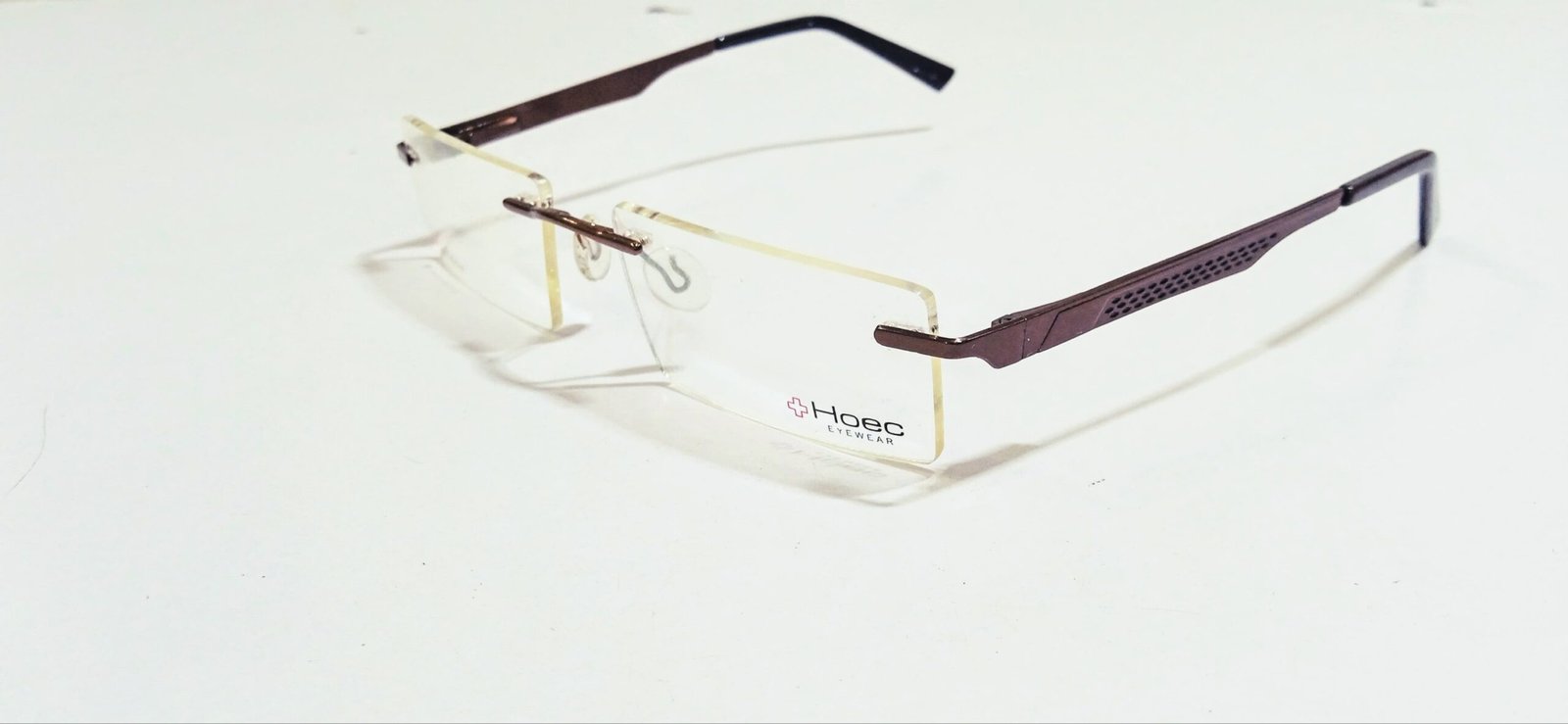 Discount Optical Plus rimless metal Brown eyes glasses - Image 6