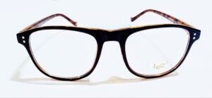 Discount Optical Plus Brown and black fullrim rectangle cat eye glasses