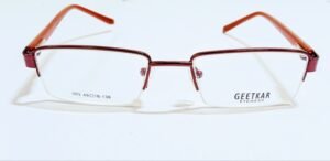 Discount Optical Plus Red half-rim Rectangular Frame