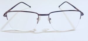 Discount Optical Plus black Half-rim rectangular frame