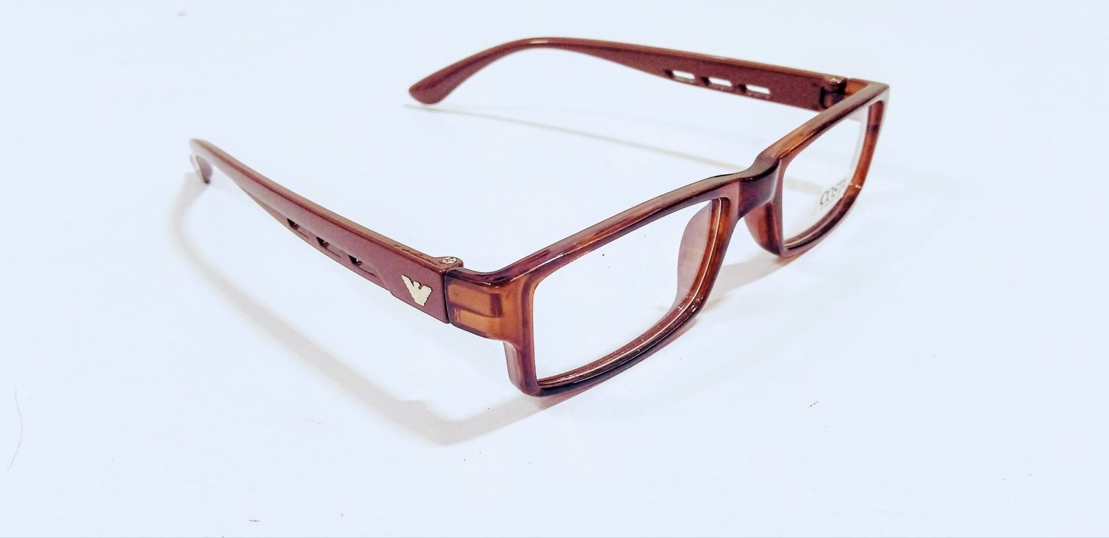 Discount Optical Plus eye wear Brown fullrim rectangular - Image 3