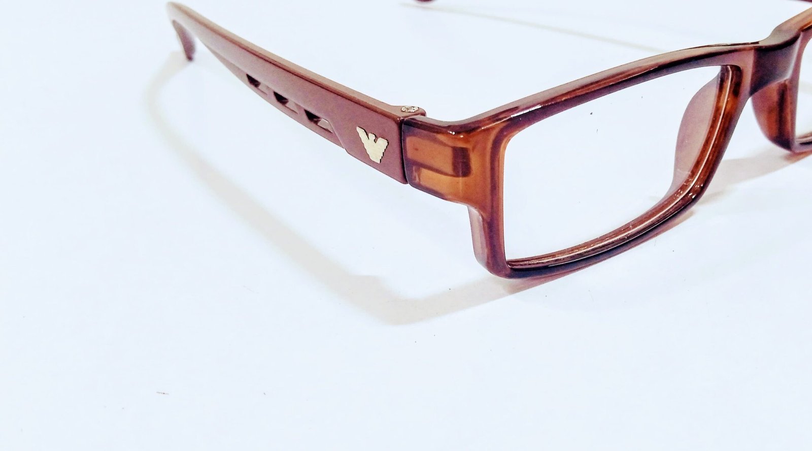 Discount Optical Plus eye wear Brown fullrim rectangular - Image 2