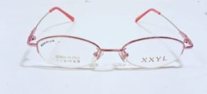 Discount Optical Plus rimless metal pink frame