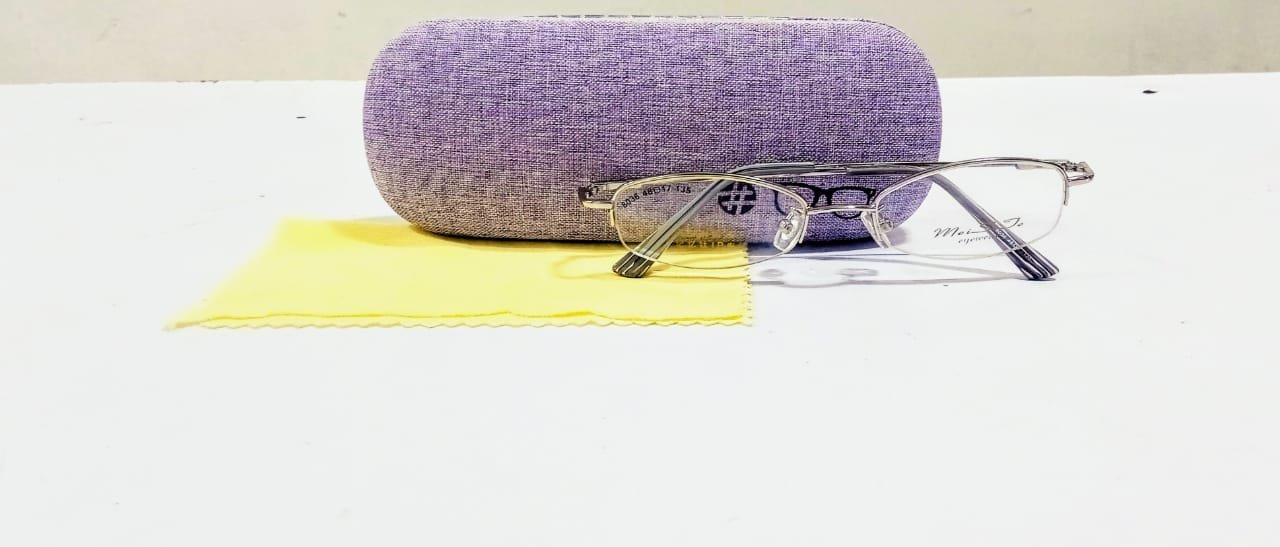Discount Optical Plus rimless metal silver frame - Image 4