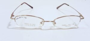 Discount Optical Plus rimless metal silver frame
