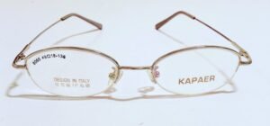 Discount Optical Plus eye wear half Rim metal Silver  frame