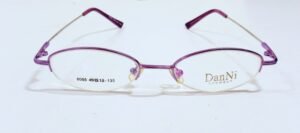 Discount Optical Plus eye wear rimless metal purple frame