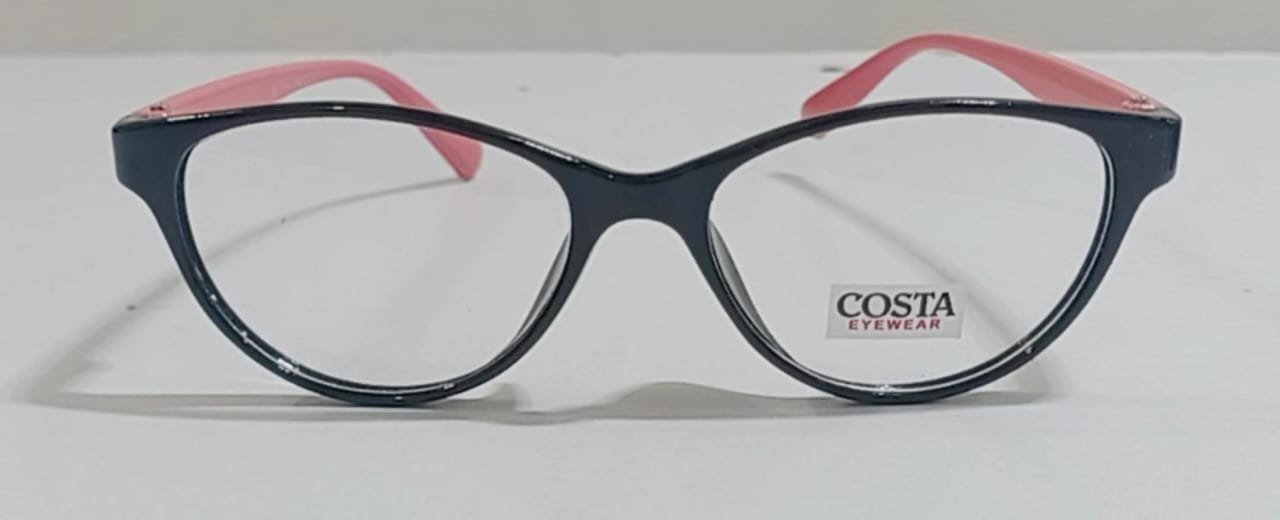 Discount Optical Plus f
eye wear fullrim Actact pink and black frame