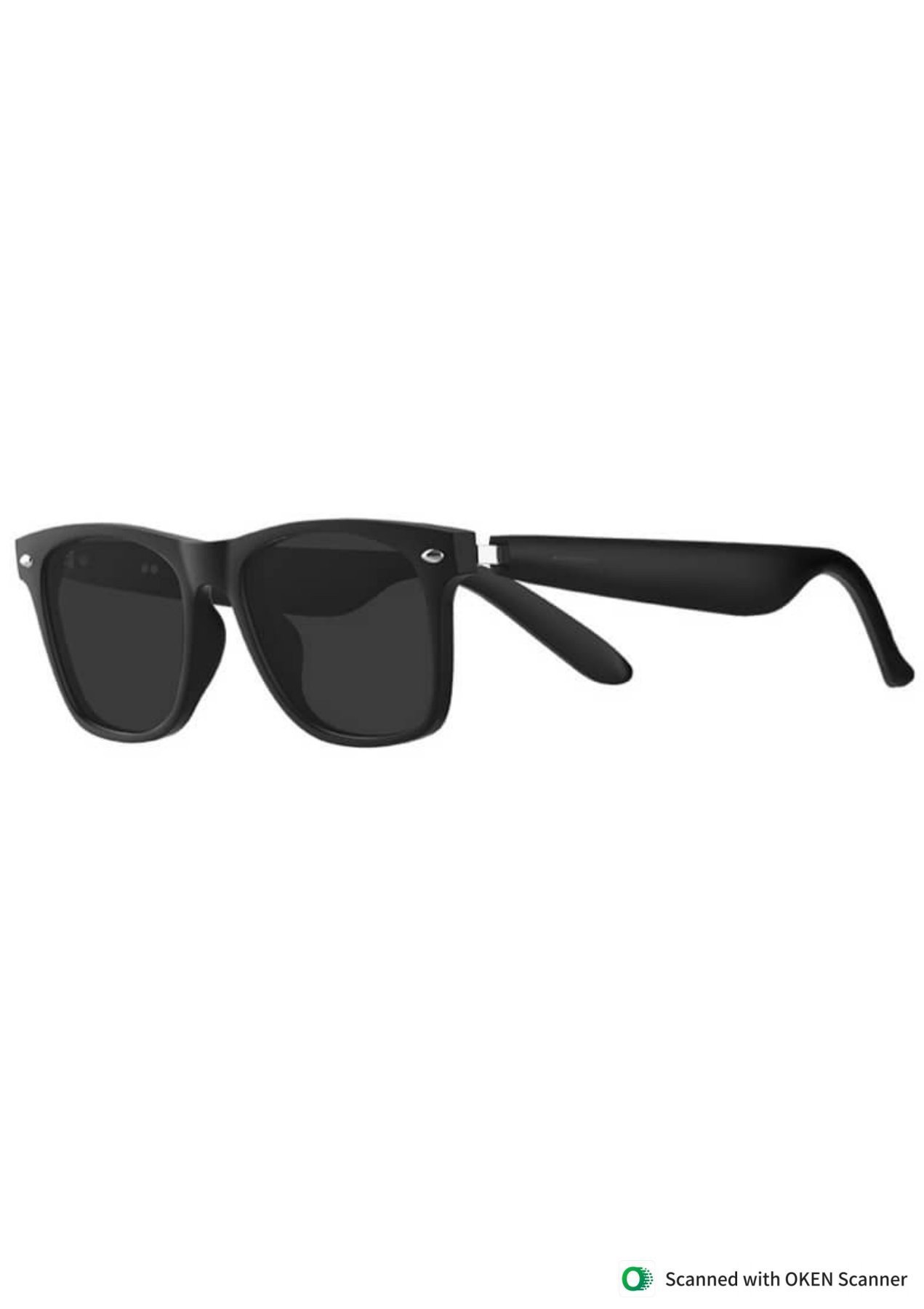 HX HEXA SMART BLUTOOTH GLASSES Audio Rectangular Polarized Sunglasses, Bluetooth 5.0 Version Wireless, Open Ear Style Listen Music and Calls - Pack of 1 (Black Frame-black Lens, One Size) - Image 7
