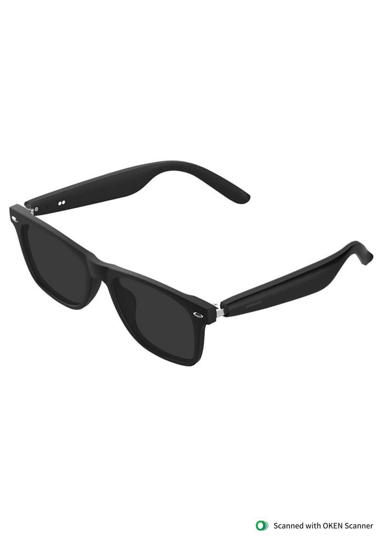 HX HEXA SMART BLUTOOTH GLASSES Audio Rectangular Polarized Sunglasses, Bluetooth 5.0 Version Wireless, Open Ear Style Listen Music and Calls - Pack of 1 (Black Frame-black Lens, One Size) - Image 10
