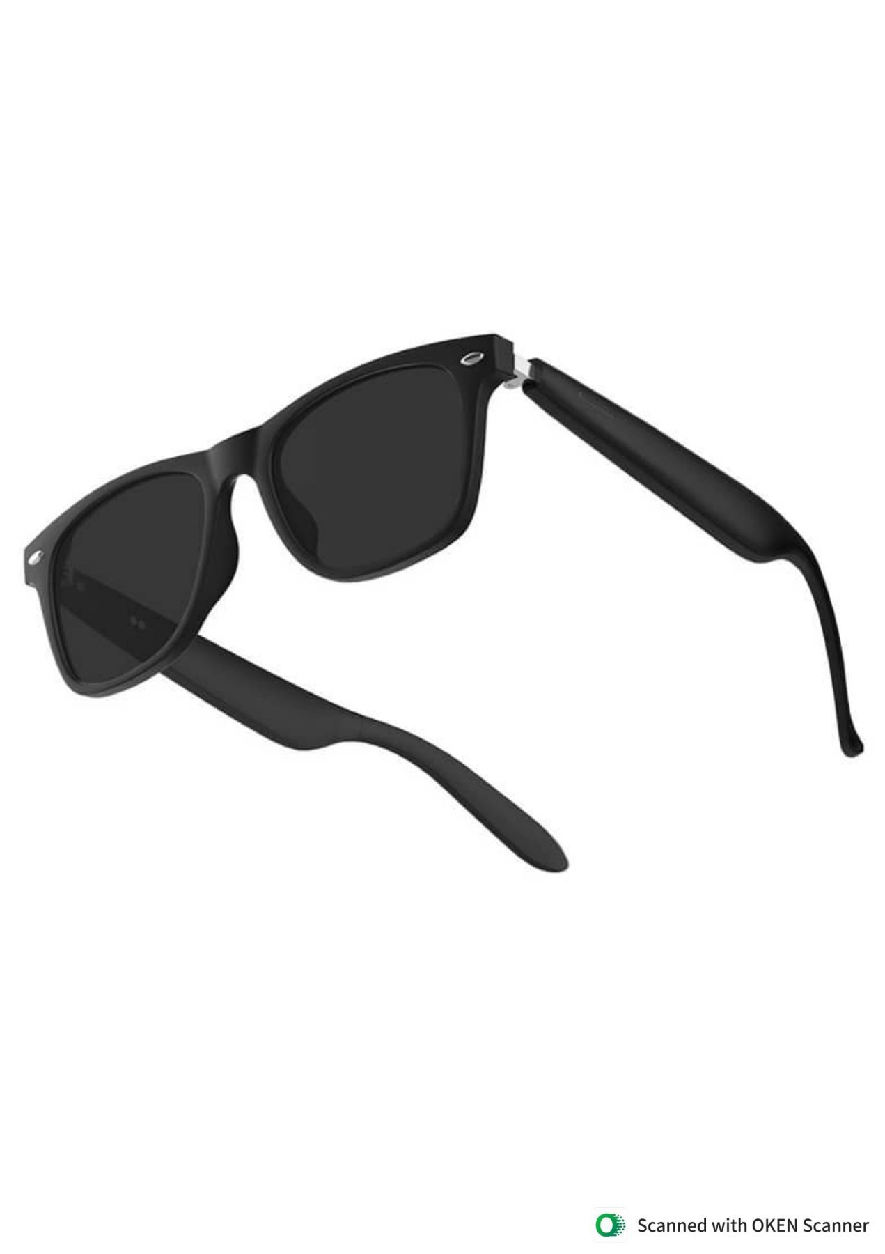 HX HEXA SMART BLUTOOTH GLASSES Audio Rectangular Polarized Sunglasses, Bluetooth 5.0 Version Wireless, Open Ear Style Listen Music and Calls - Pack of 1 (Black Frame-black Lens, One Size) - Image 8